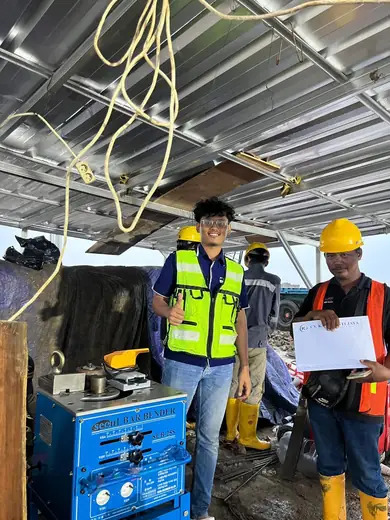 Pengecekan unit di area gedung bertingkat